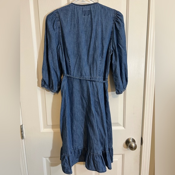 Gap Denim Wrap Dress 100% organic cotton - Picture 7 of 7